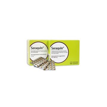 SERAQUIN 800MG tabletti kissoille ja pienille koirille, täydennysrehu 60 KPL