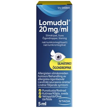 LOMUDAL 20 mg/ml silmätipat, liuos 5 ml