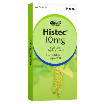 HISTEC 10 mg imeskelytabl 14 fol