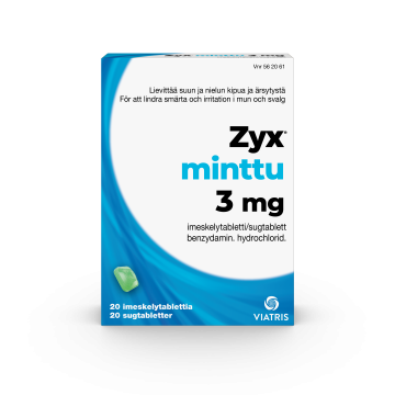 ZYX MINTTU 3 mg imeskelytabl 20 fol