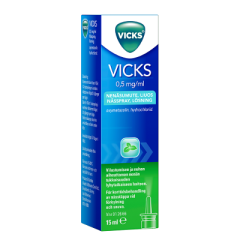 VICKS nenäsumute, liuos 0,5 mg/ml 15 ml