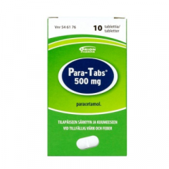PARA-TABS 500 mg tabl 10 fol