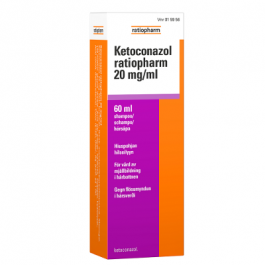 KETOCONAZOL RATIOPHARM mg/ml shampoo 60 ml - Kemiönsaaren 1. apteekki